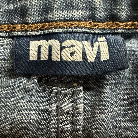 Mavi Christy‎ Classic Denim Jeans Mini Skirt Size L Retro Y2K Medium Wash Blue Size L - Image 4