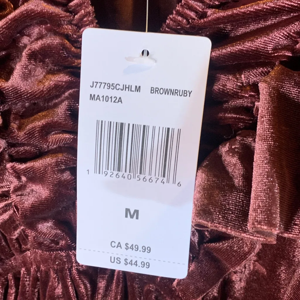 NWT Eyeshadow Burgundy Dress Size M - Image 5