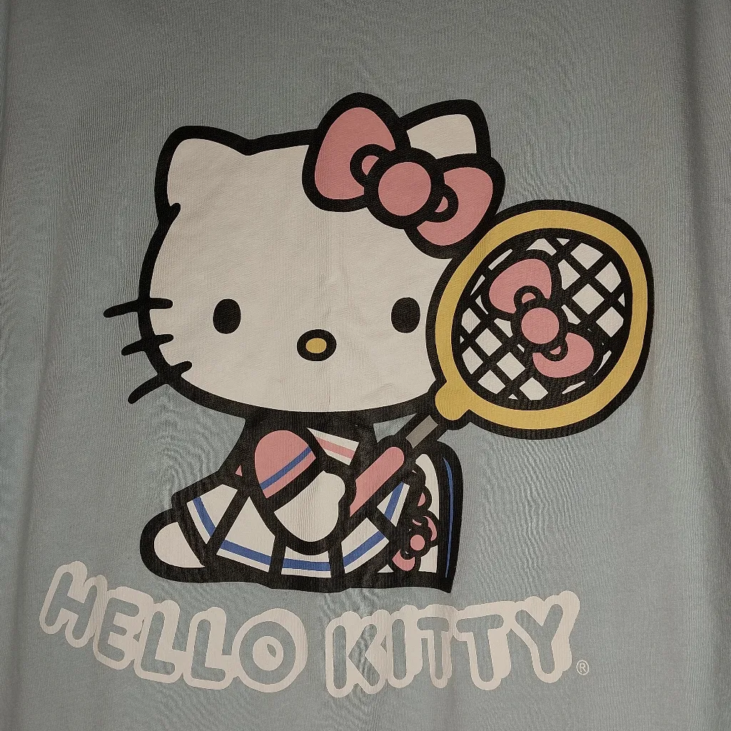 Hello Kitty Blue Cropped T-Shirt - Image 2