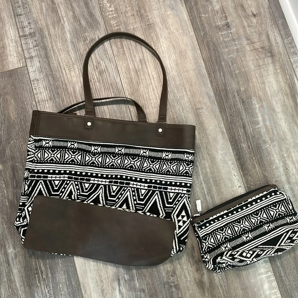 Thirty One Rio Weave Reversible Tote Black - Image 3