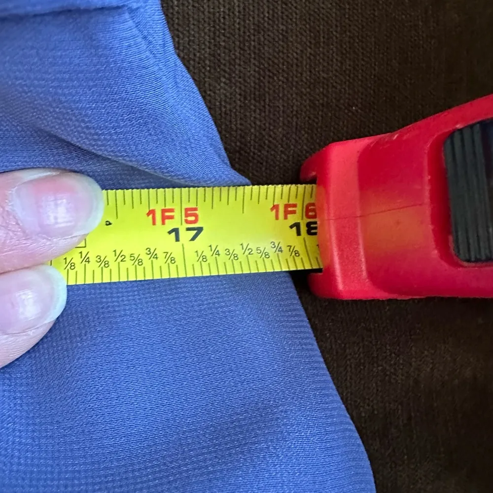 JJ’s House NWT Mauve Lace Stormy Blue Chiffon Draped V Neck Folral Dress Sz 14. - Image 11