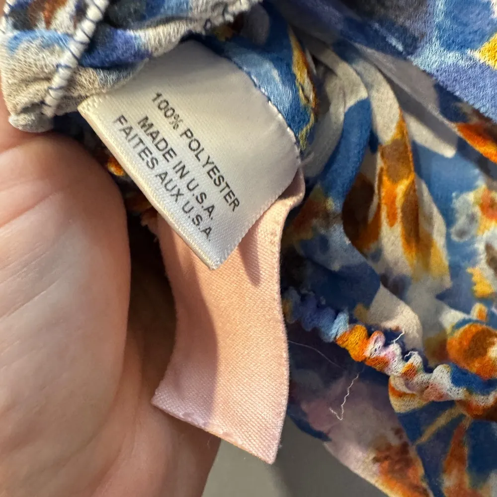 MISA Los Angeles smocked back puffy crop tube top size XS - Image 7