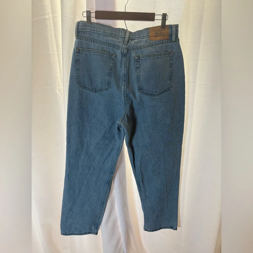 BDG Rey Pleated Wide Leg High Waist Jeans Urban Outfitters Size 32 14 EUC‎ - Image 4