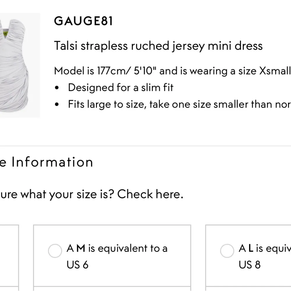 Gauge81 NWT Dress Silver Size M - Image 5