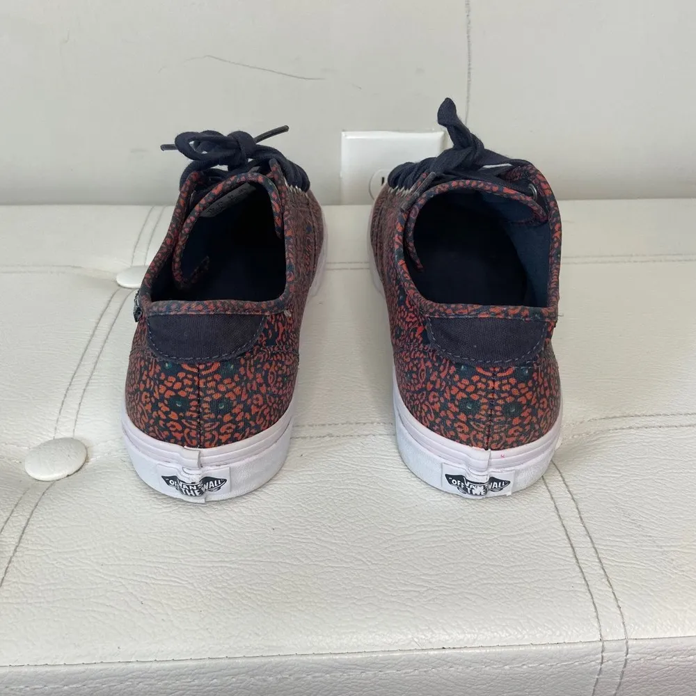 VANS New Era Camden Red Navy Geometric Sneakers Size 10 Women 8.5 Men - Image 4