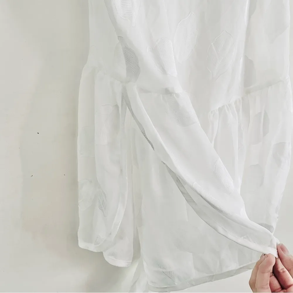 Victoria’s Secret Intimate Romper M NWT RARE 70s Vintage Crown Honeymoon White - Image 8