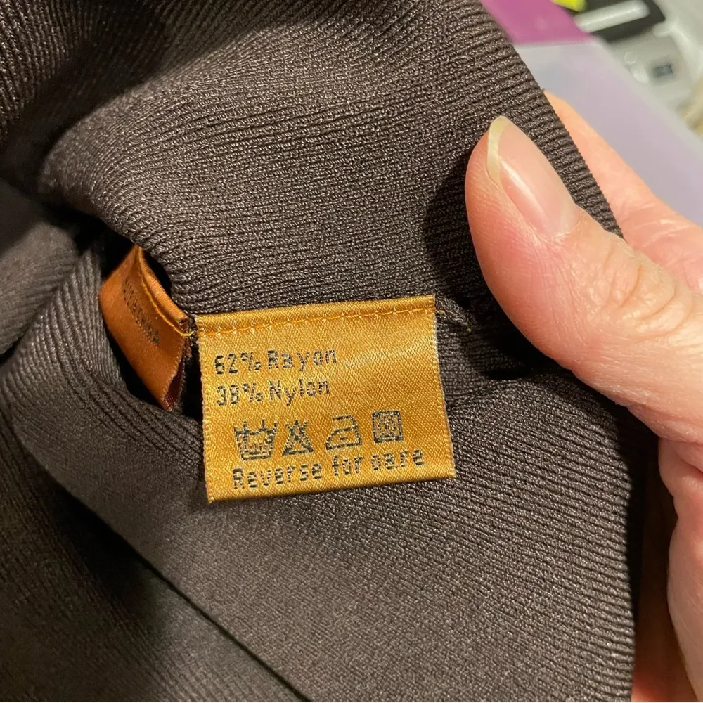 Beautiful Y2K brown sleeveless shell duster rhinestone 2pc sweater set Silver Size L - Image 3