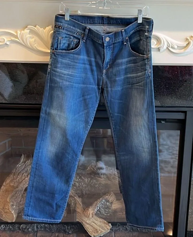 Citizens of Humanity Dylan Drop Rise Cropped Jeans Straight Leg Womens 28 - Image 2