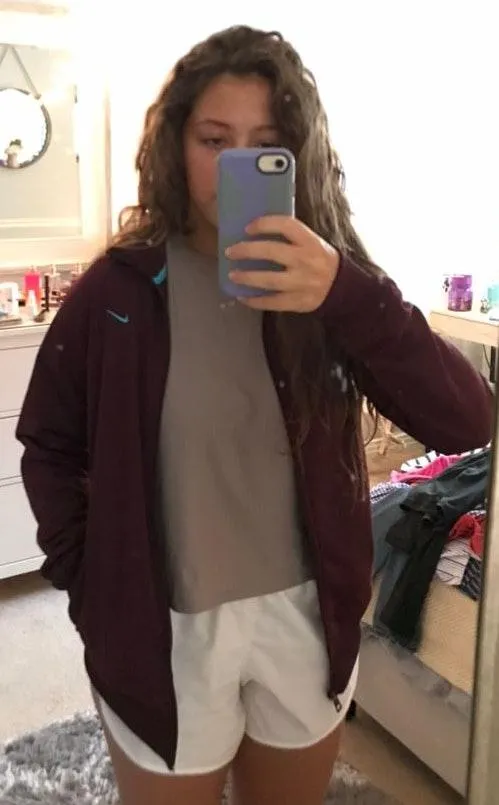 Nike maroon dry fit zip up jacket - Image 2