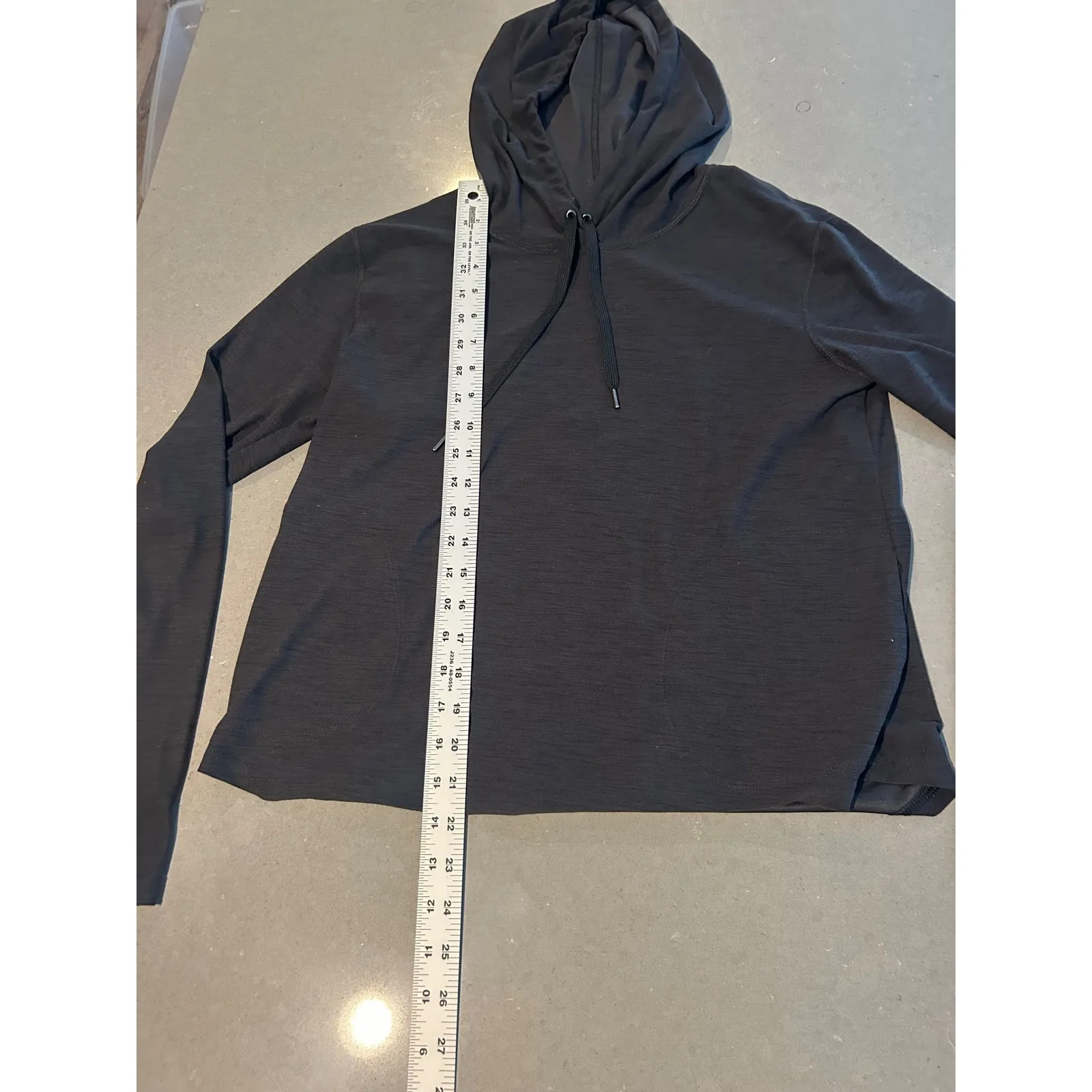 Old Navy Active Womens Hoodie Pullover Charcoal Gray Heathered Size S - Image 2