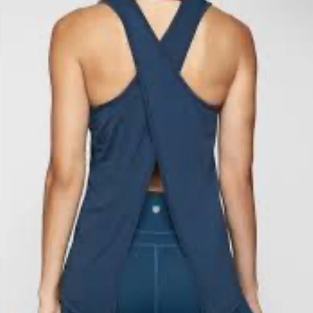 Athleta | Essence Texture Tie Back Tank Top Ribbed Gray Size XXS - Image 10