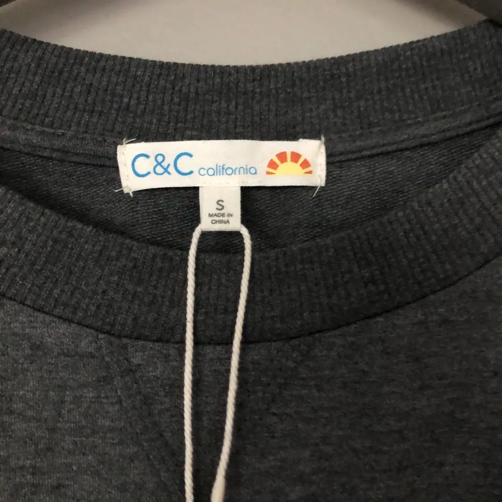 C&C California Come Together Gray Pullover Sweatshirt NEW - Image 4