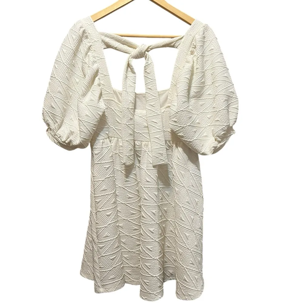 Free People Violet Mini Ivory Dress Size Small - Image 11