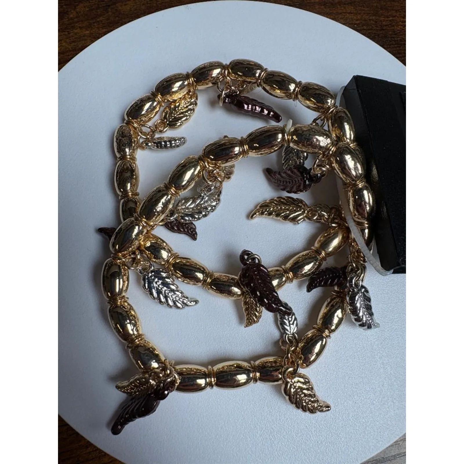 Leaf Charm Bracelet Ophelia Roe NWT - Image 2