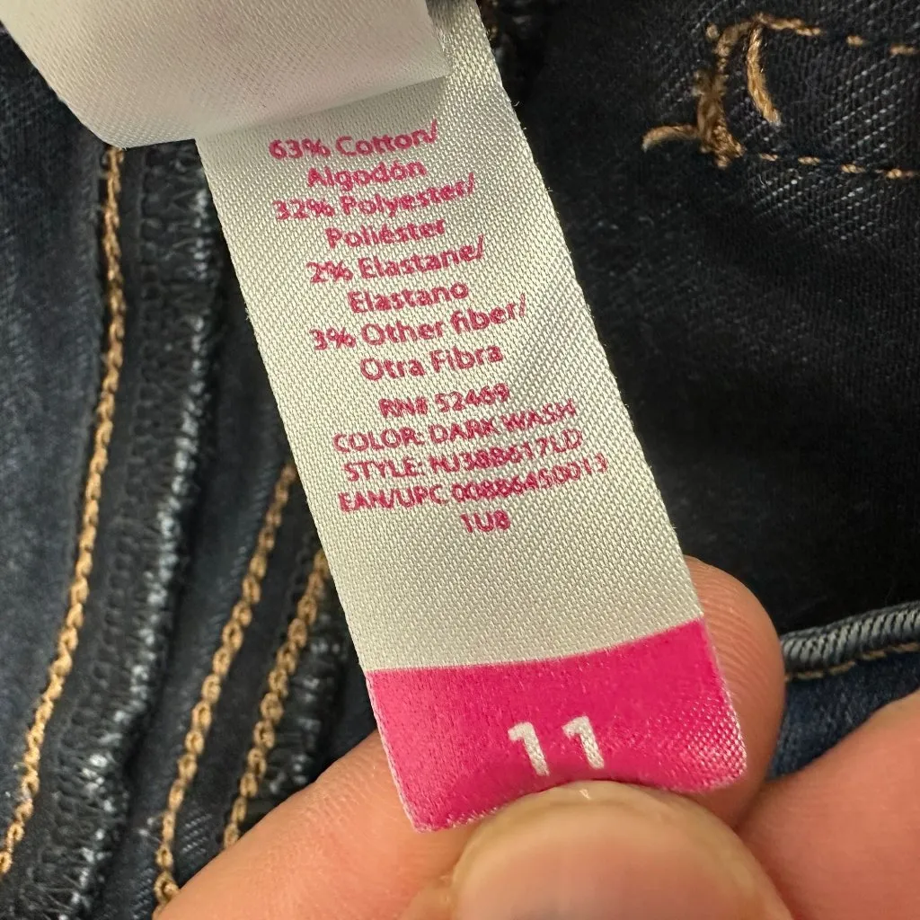 No Boundaries High Rise Sculpting Skinny Jeans Size 11 Blue Denim - Image 5