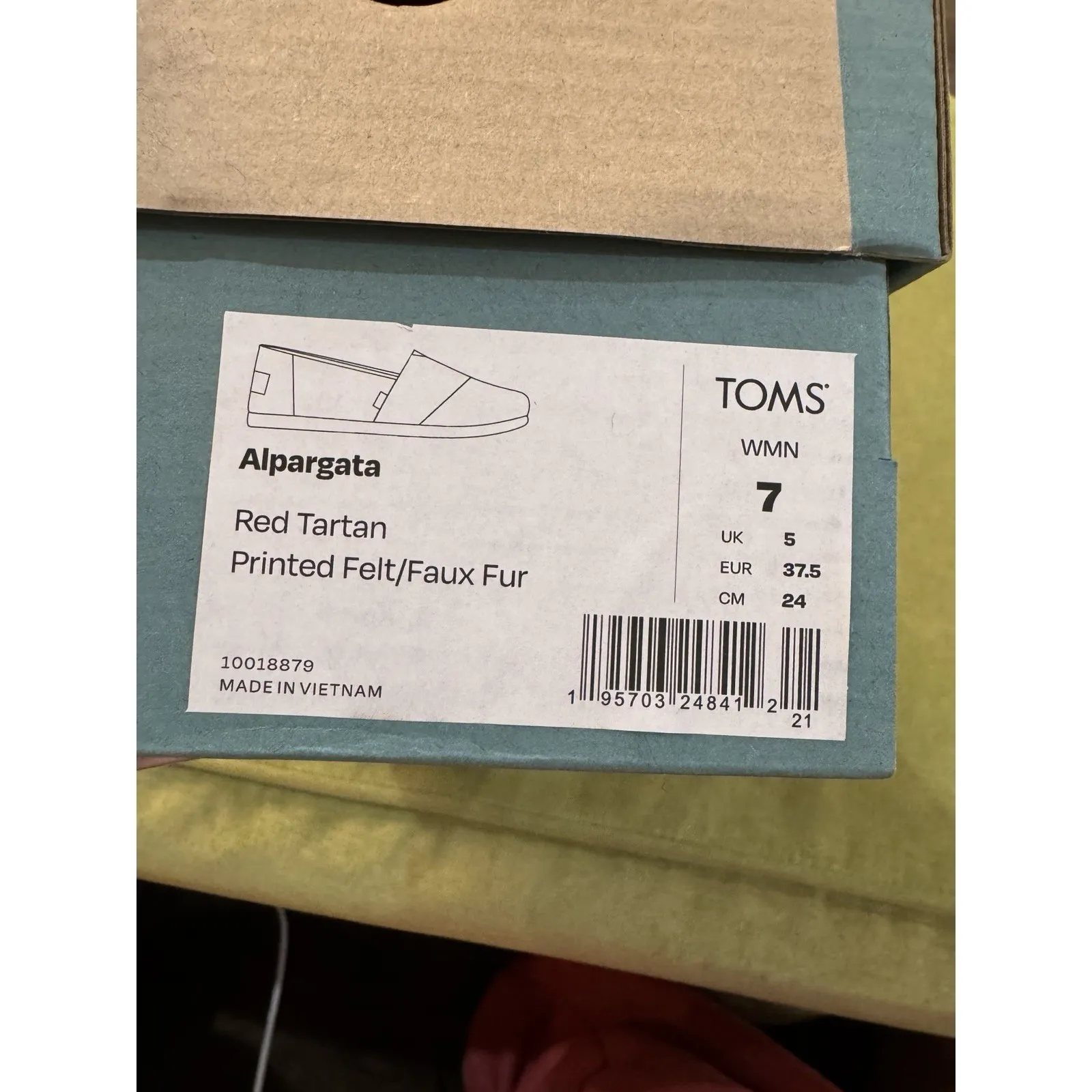 Women's Toms Shoes Buffalo Plaid Slip - Image 10