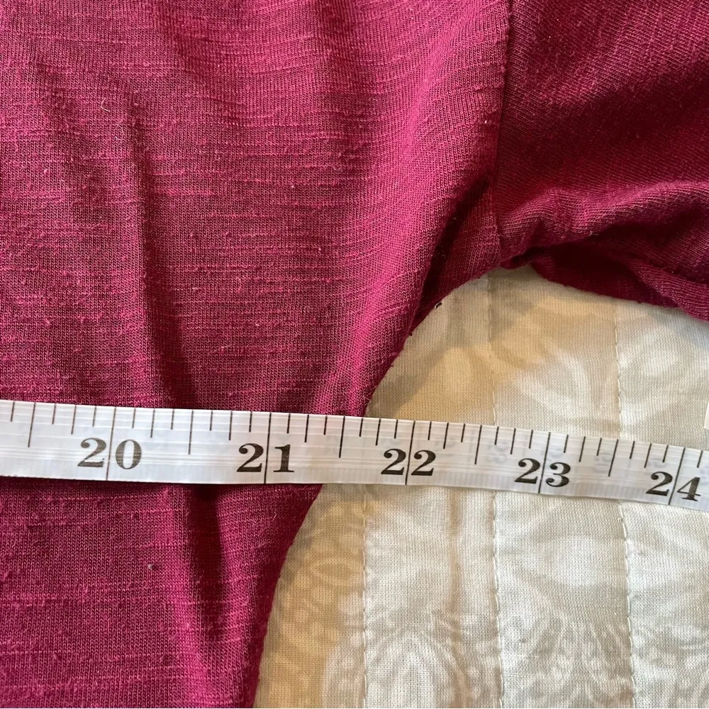 American Eagle Outfitters Burgundy Maroon Jegging Tee Small - Image 7