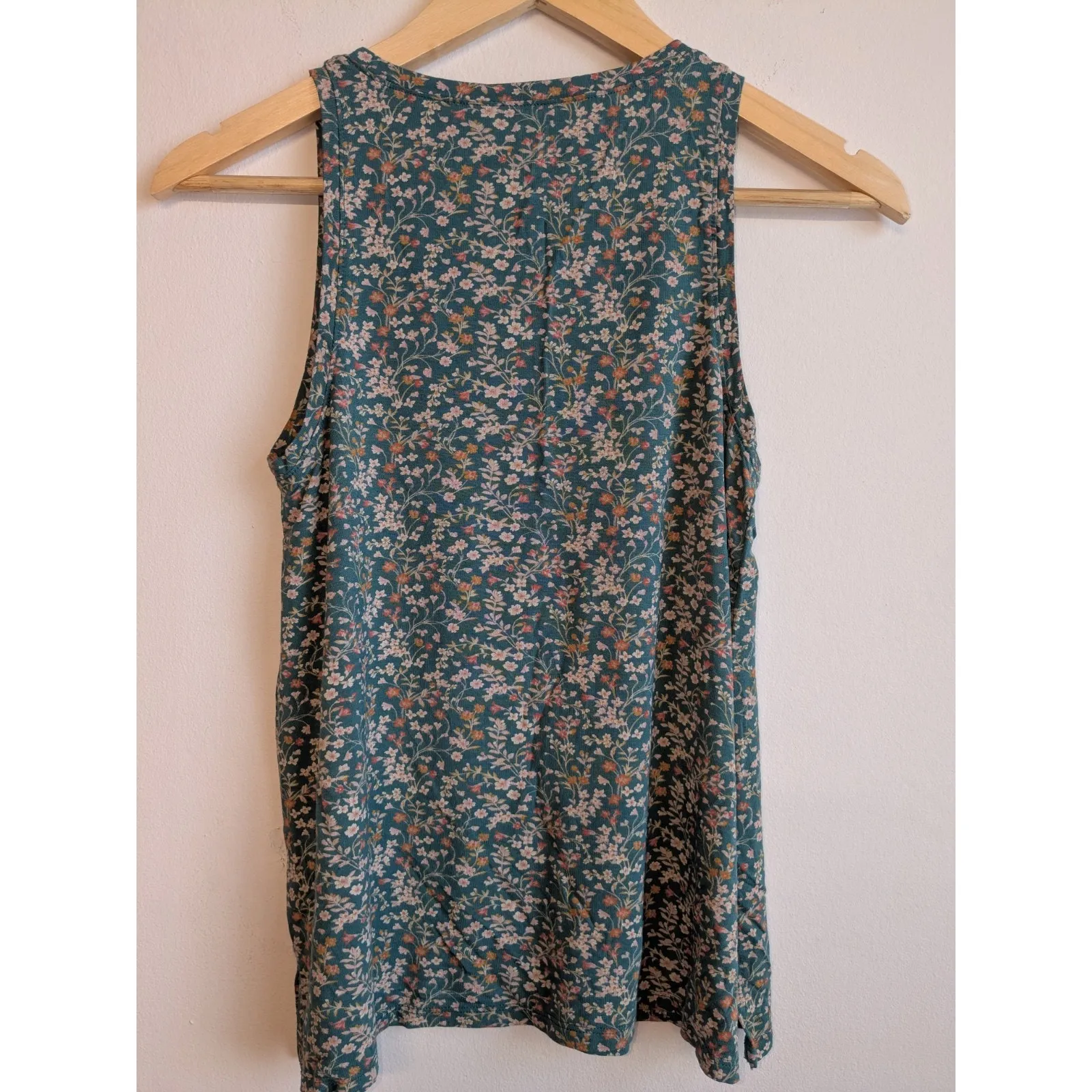 AMERICAN EAGLE SOFT&SEXY WOMEN’S GREEN FLORAL TANK TOP Size XS - Image 6