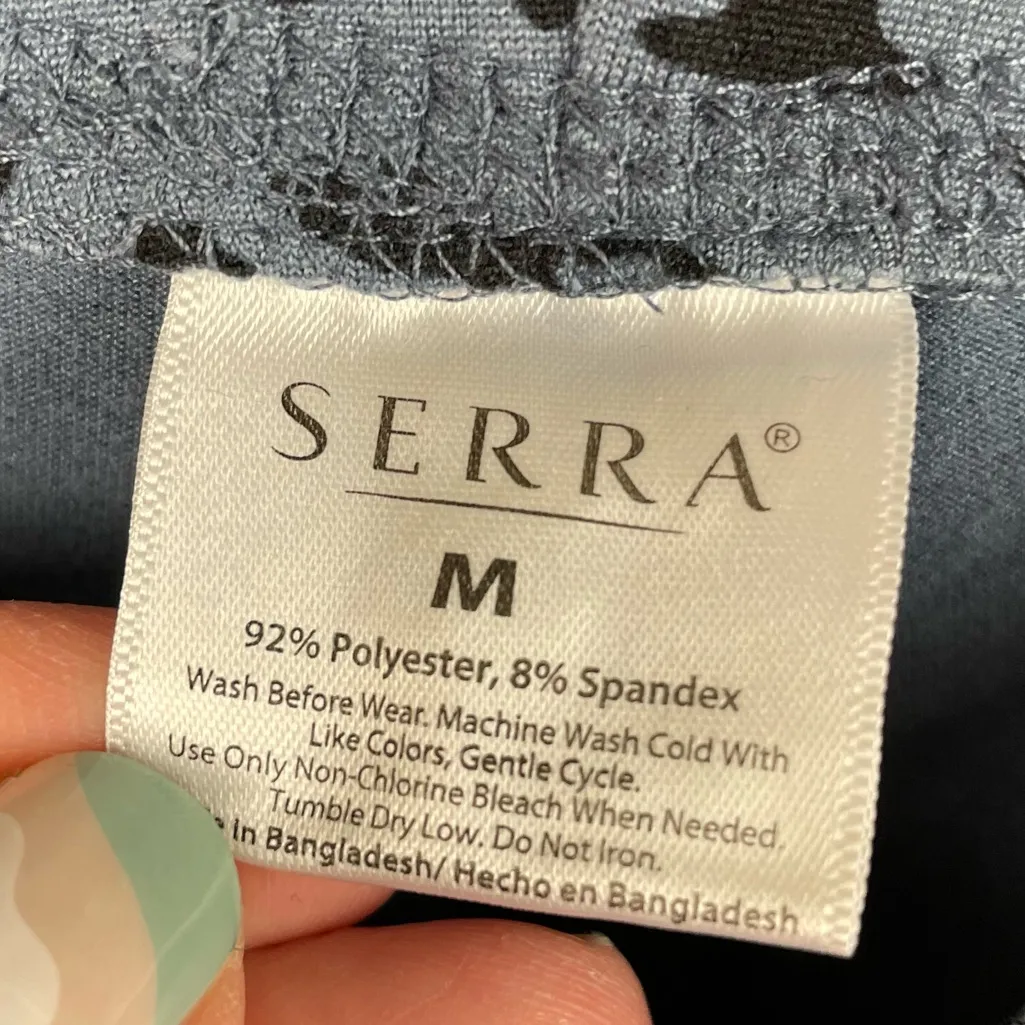 NEW Serra Women's Soft Leggings Blue Leopard Print Size Medium Aldi Loungewear - Image 6
