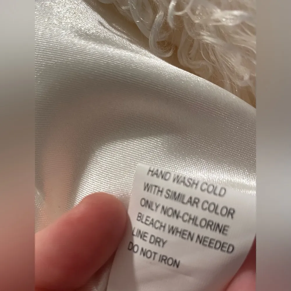 Cali Style U.S.A. Boho Cream Ivory White Fuzzy Faux Shearling Fur Vest - Image 8