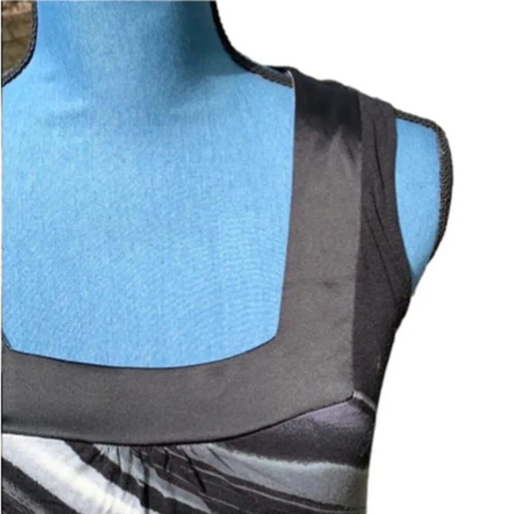 Express Black & White Marble Print Dress Size Small - Image 3