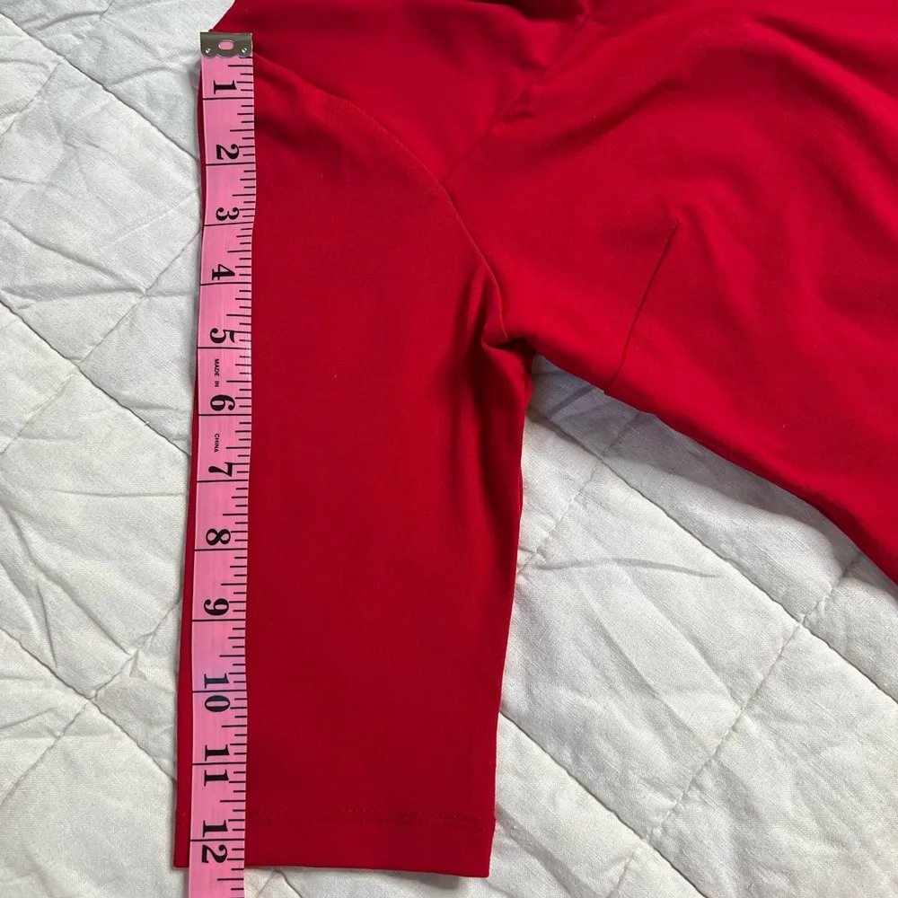 NWT Revolve X Susana Monaco Red Asymetrical Bodycon Knee Length Dress - Small - Image 7