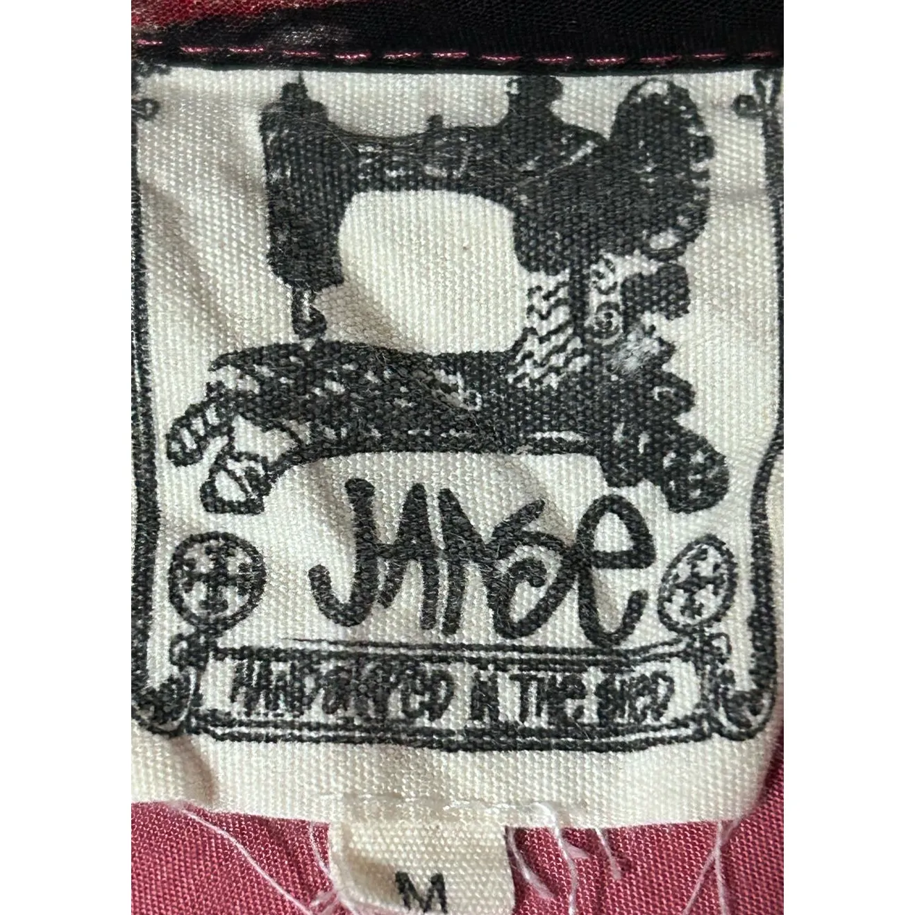 Jaase Women's‎ Coral Floral Pink Black Long Sleeve Tunic Blouse Size M - Image 3