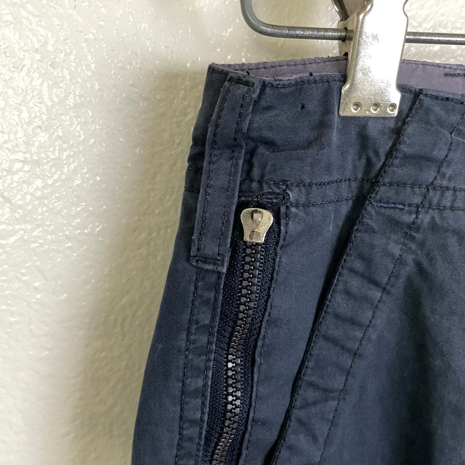 Abercrombie & Fitch Cargo Pants Womens Size 2 Blue Straight Convertible Y2K - Image 9