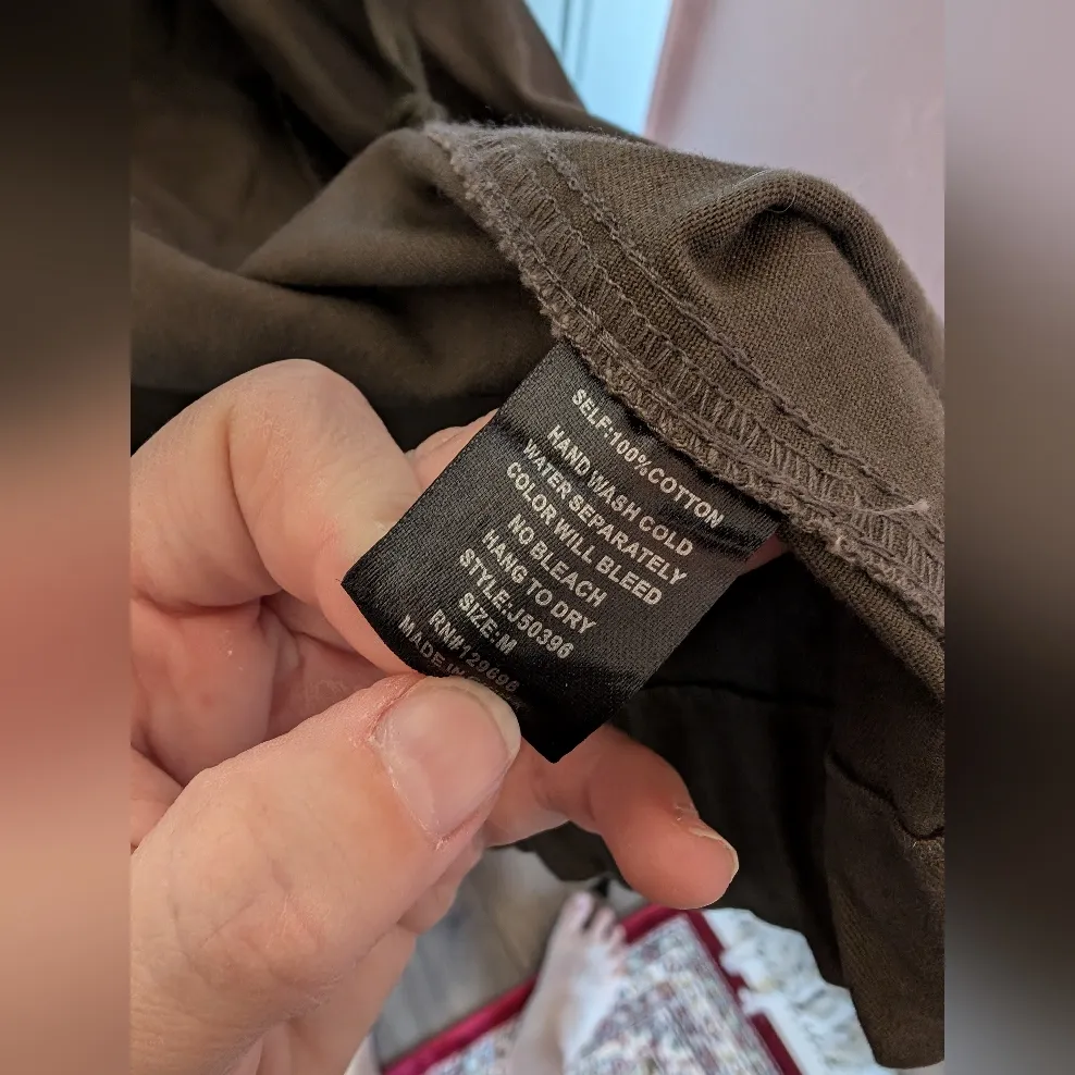 LovPosh Long Military Hooded Cotton Jacket Women's Medium Khaki Green - Image 6