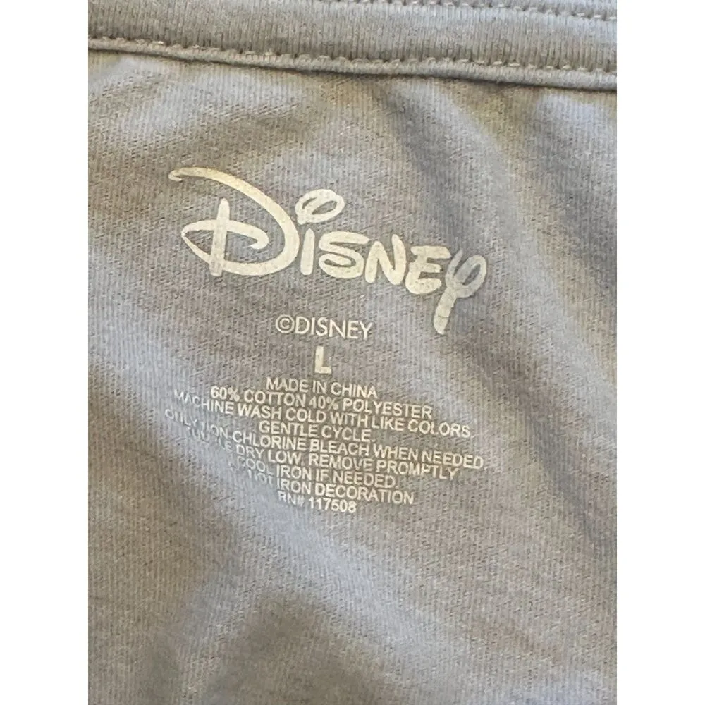 Disney Tinkerbell Blue T Shirt Size Large - Image 4