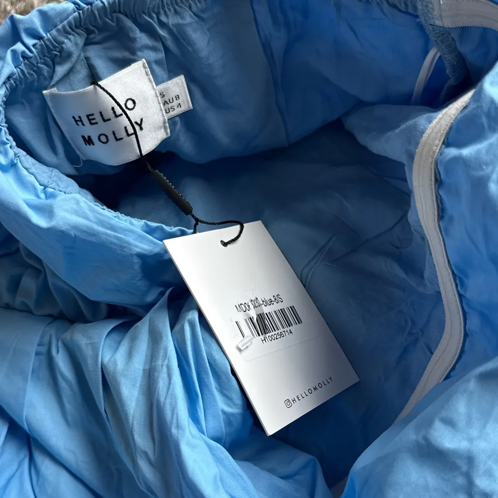 Hello Molly “Ruffled Out” Strapless Mini Dress – Blue (AU 8 / US 4) New - Image 8