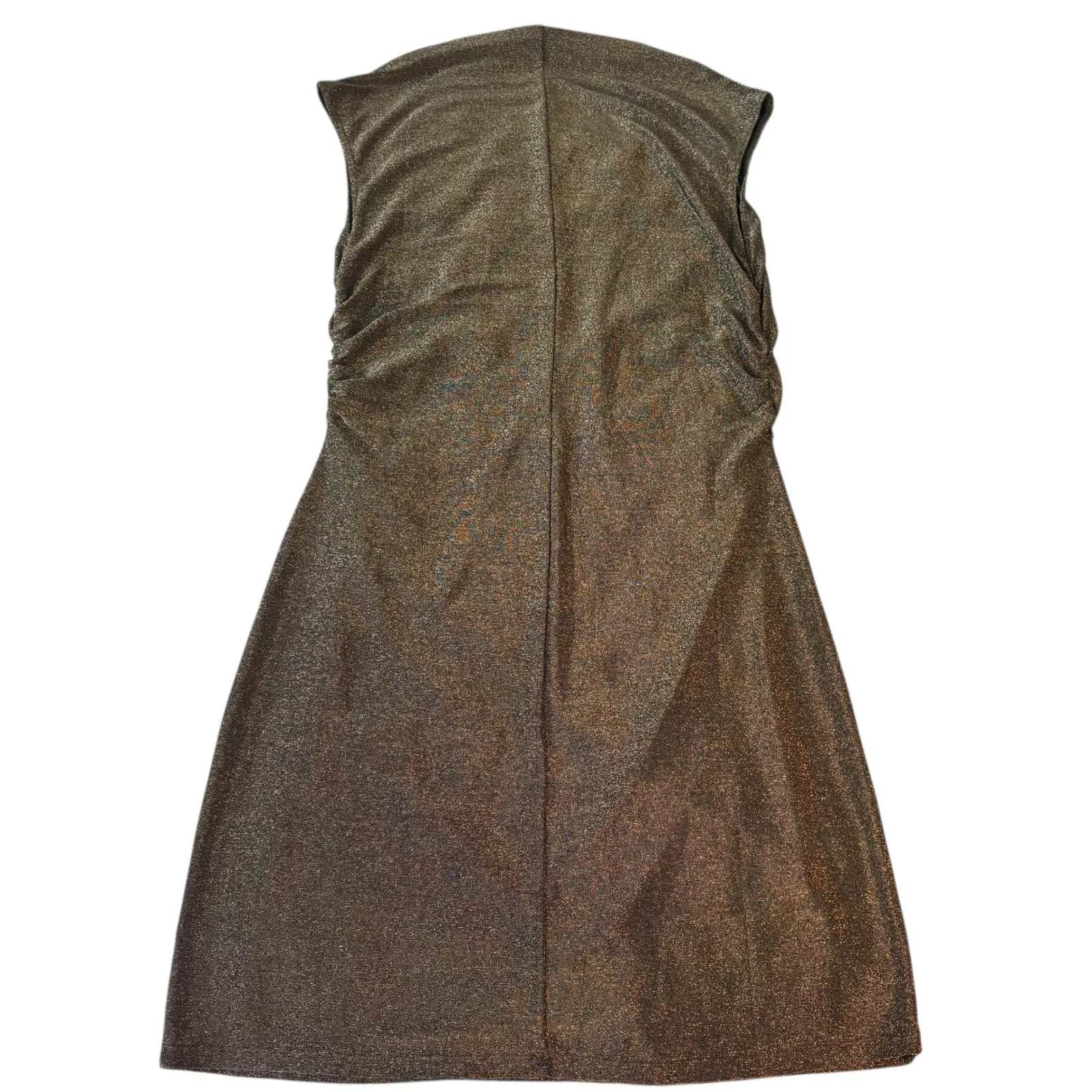 Reformation Sparkly Knit Alden Dress. Bodycon Metallic Sleeveless Party  Mini XL - Image 8