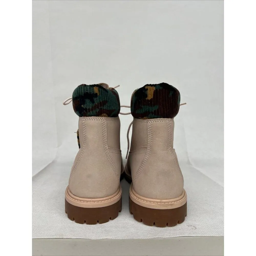 NEW Size 9 Camouflage Timberland Heritage 6-Inch Pink/Light Brown Boots A2M8P - Image 11