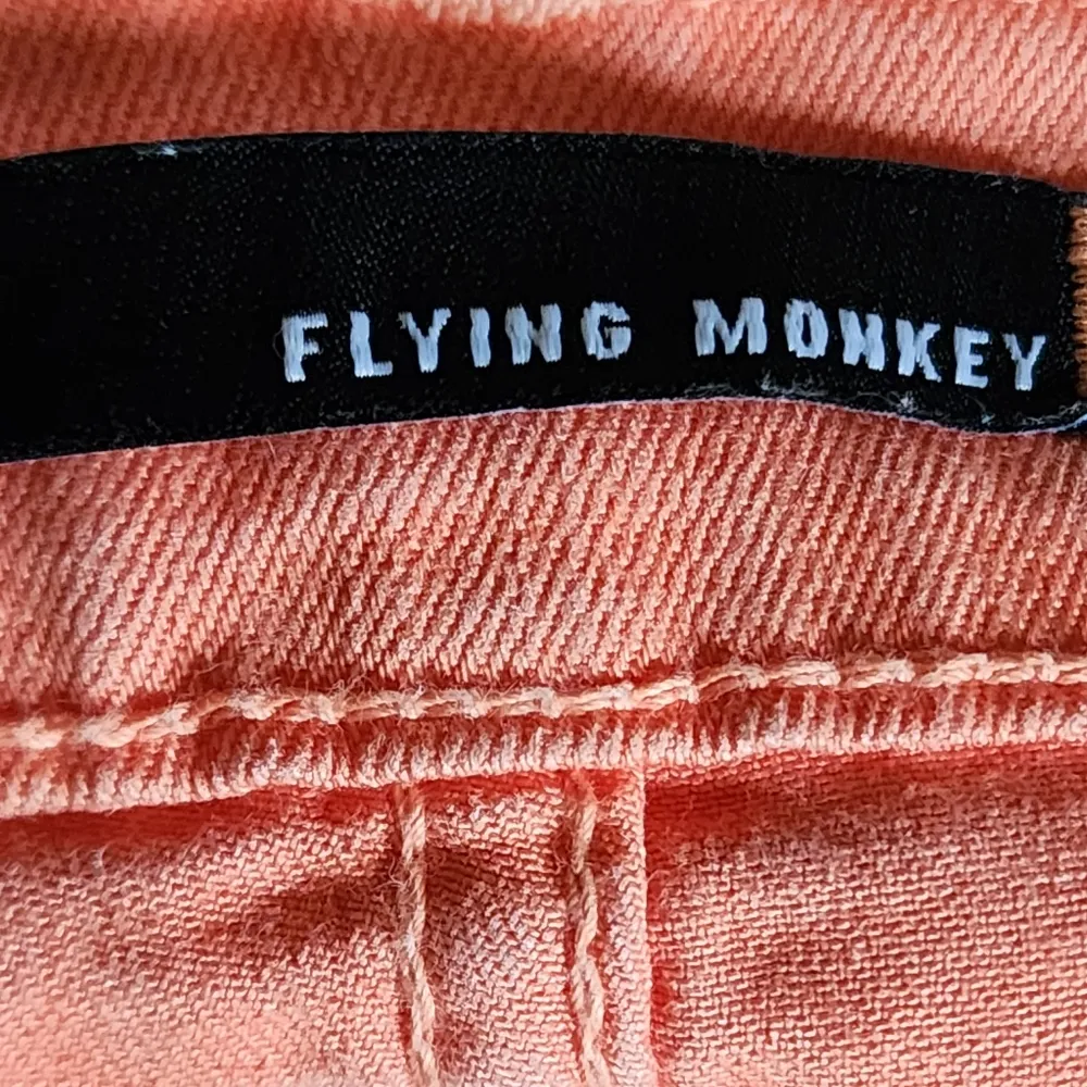 Lulu's Flying Monkey Brave Soul Coral Lowrise Super Skinny Jeans Size 3 - Image 7