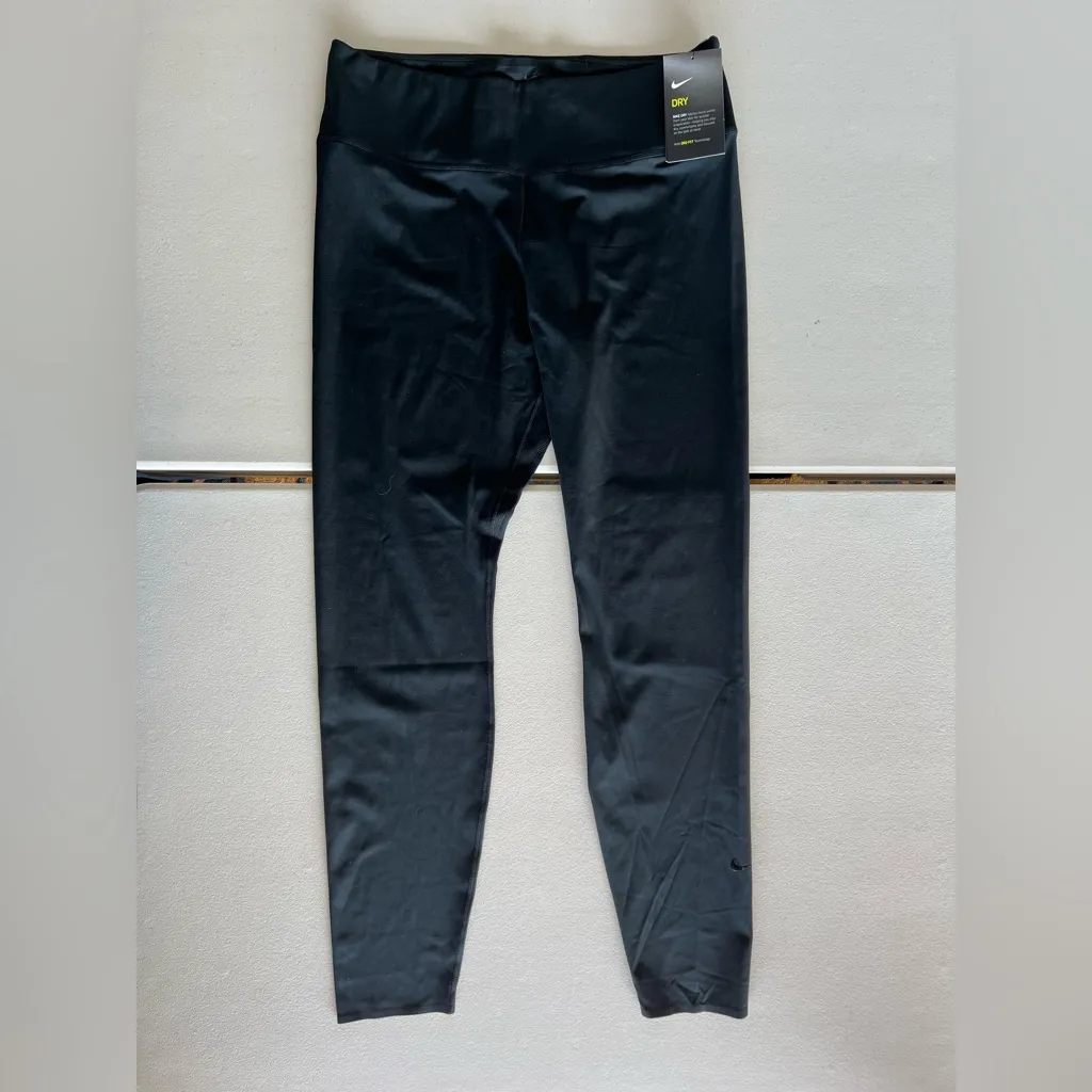 Nike NWT Nike One Luxe Women’s Dri-FIT Mid-Rise Black/Clear Leggings - Image 6