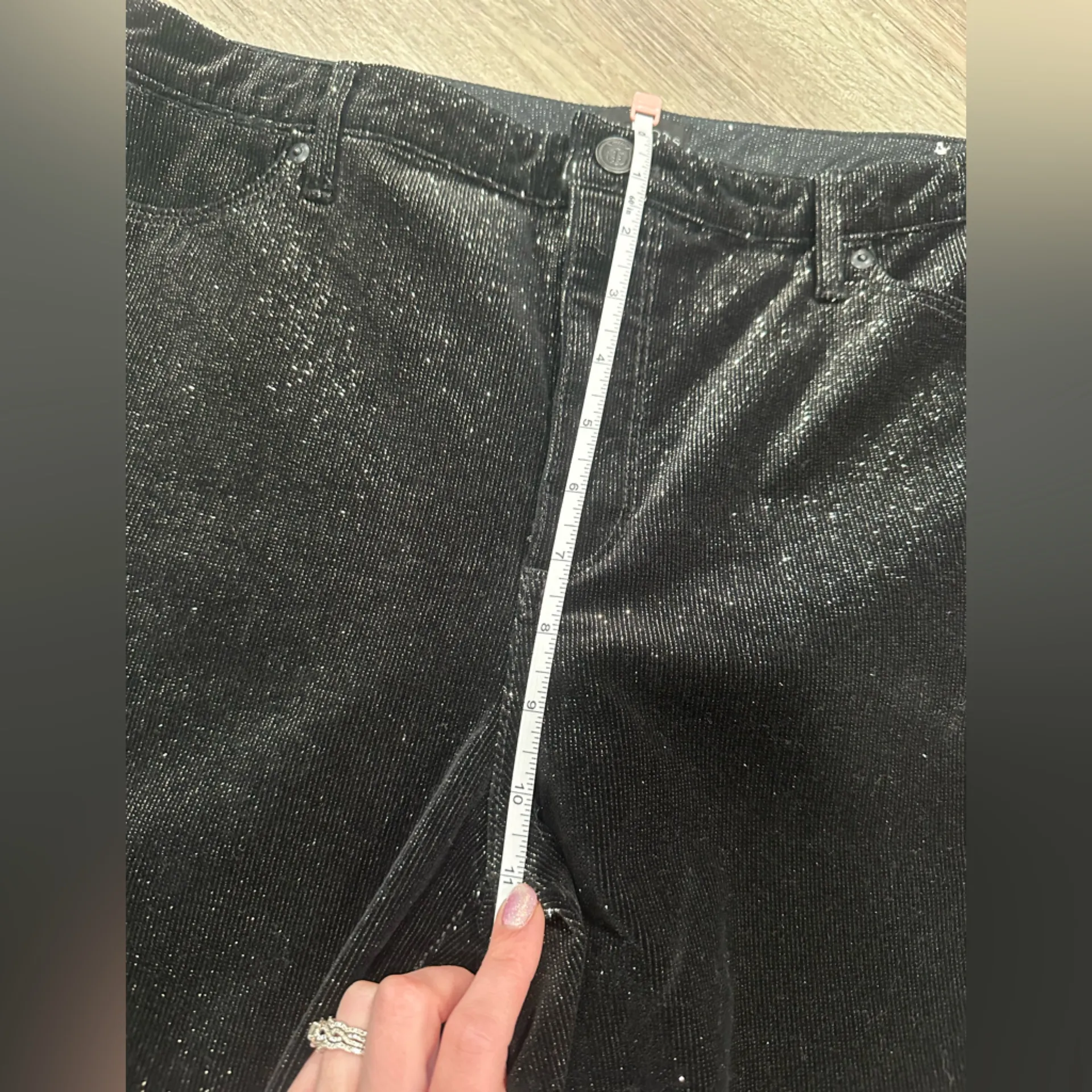 Talbots Black Corduroy Straight Leg Glitter Pant - Image 12