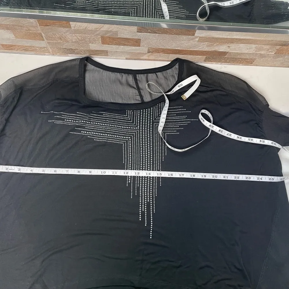 Couture by Miss Me black poncho top Sz S MM - Image 8