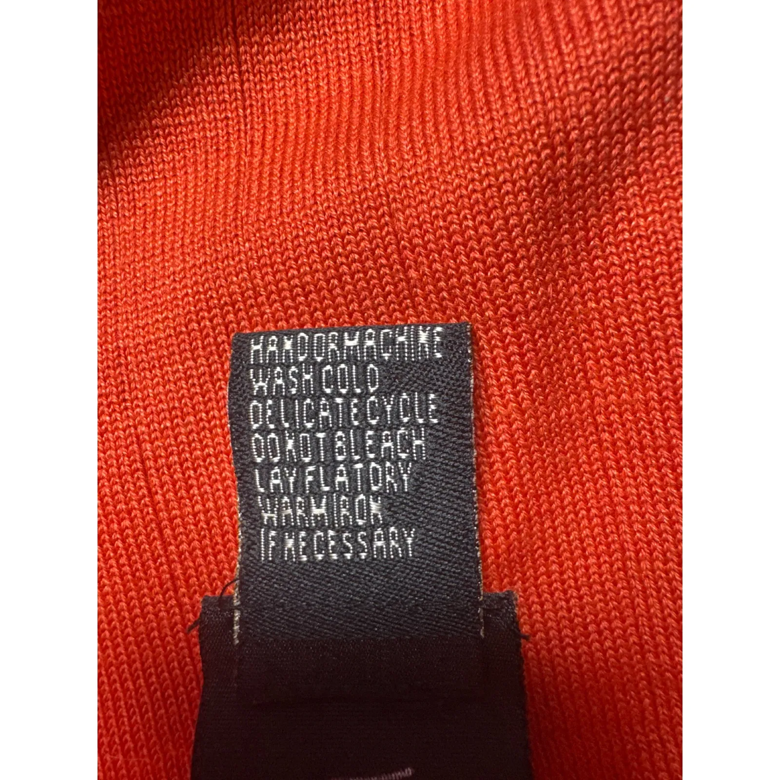 Grace Knitwear Woman Orange Ribbed Square Neck Silk Cotton Blend Top Size 3X - Image 4