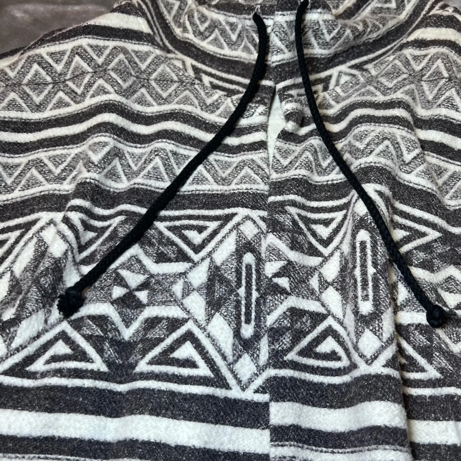 Bridge Gate Vintage Geometric Print Cardigan Jacket Womens 3X Aztec Cozy Fall Gray - Image 13