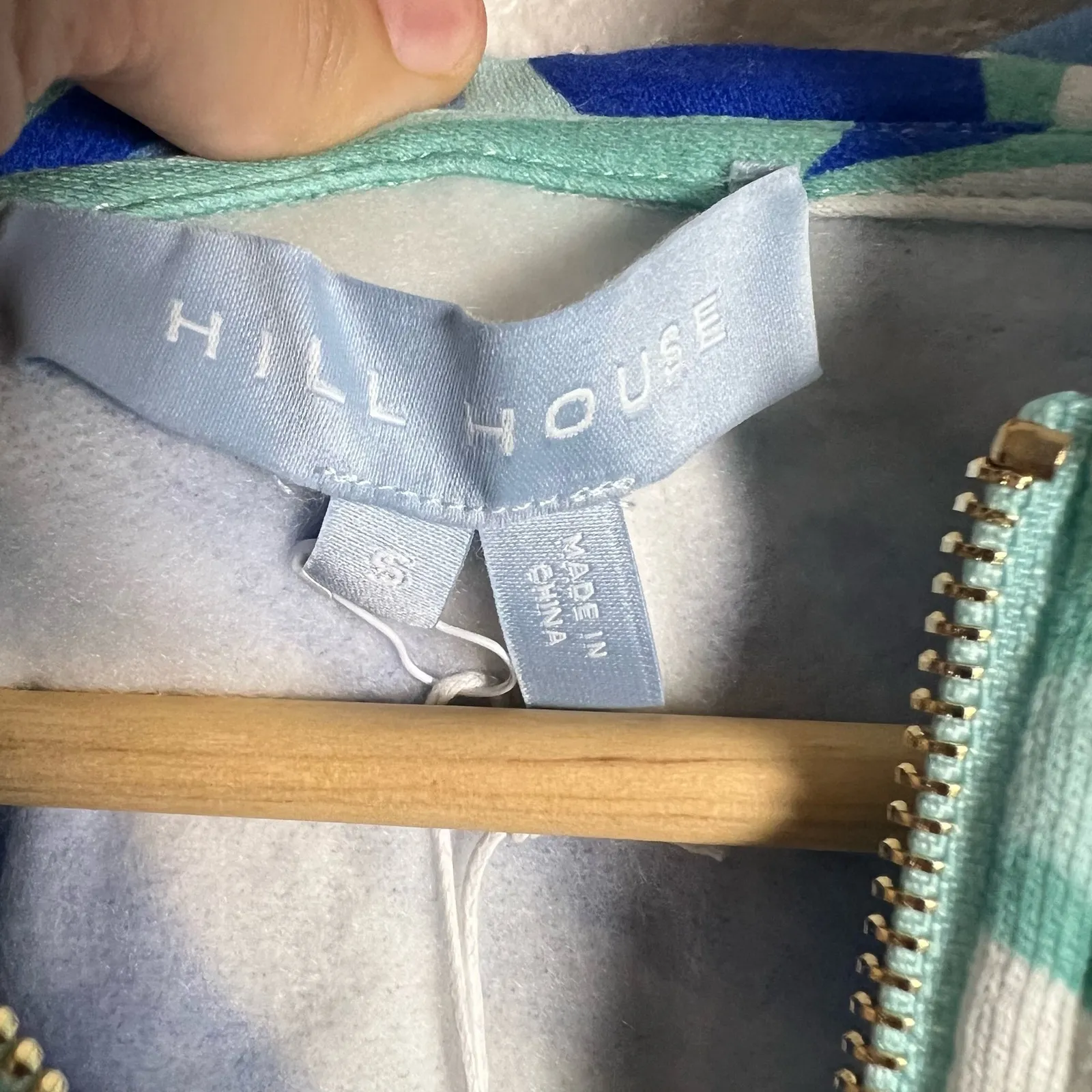 Hill House The Allie Zip-Up Jacket in Ocean Kaleidoscope Print Size S - Image 7