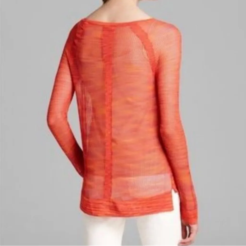 Rag & Bone Saffron Allgauer Raglan Mesh Pullover  in Red Size M - Image 5