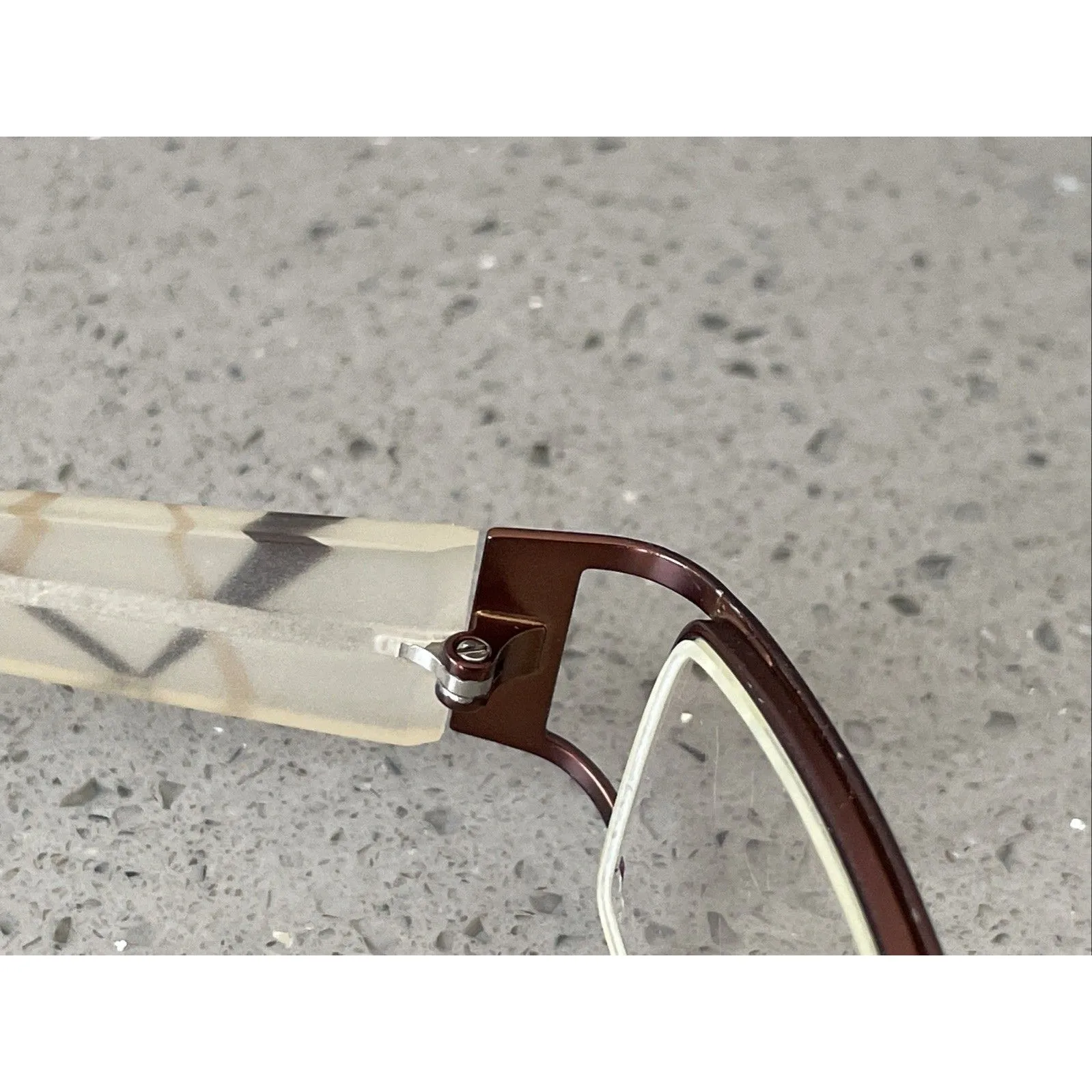 SOHO EYEGLASSES FRAMES ONLY Half RIM 49-18-135 Brown 6145 Rectangle Red - Image 9