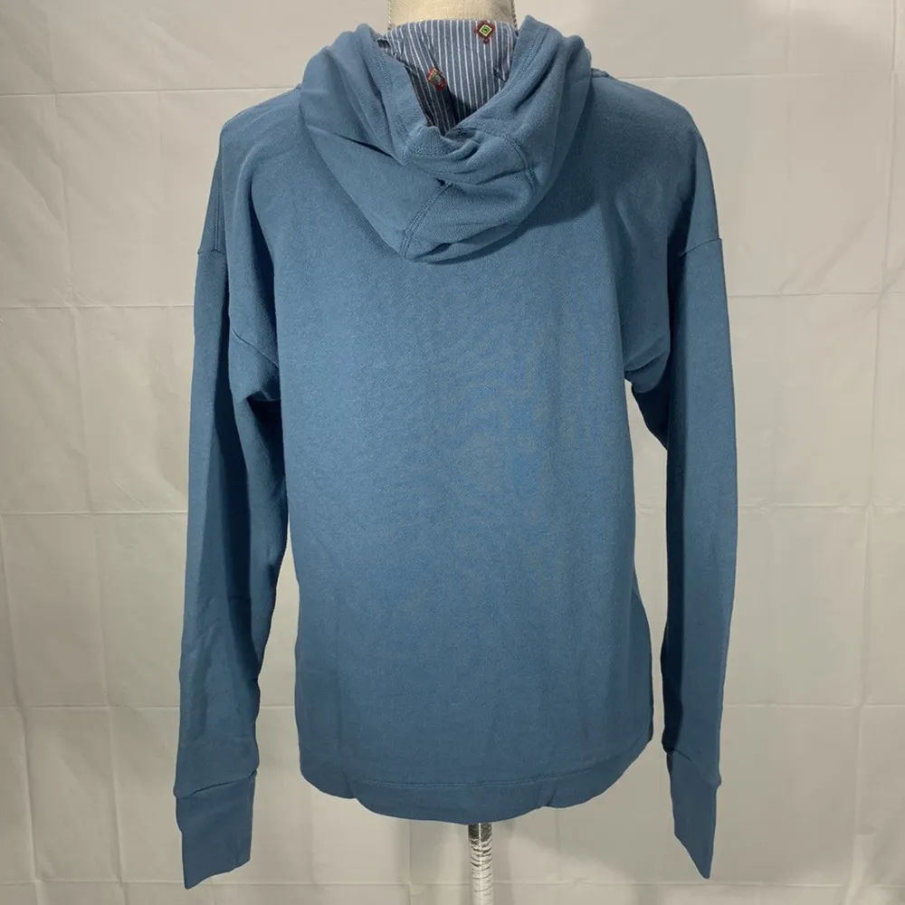 Full Zip Blue Sweatshirt Hoodie Size Small - Image 6