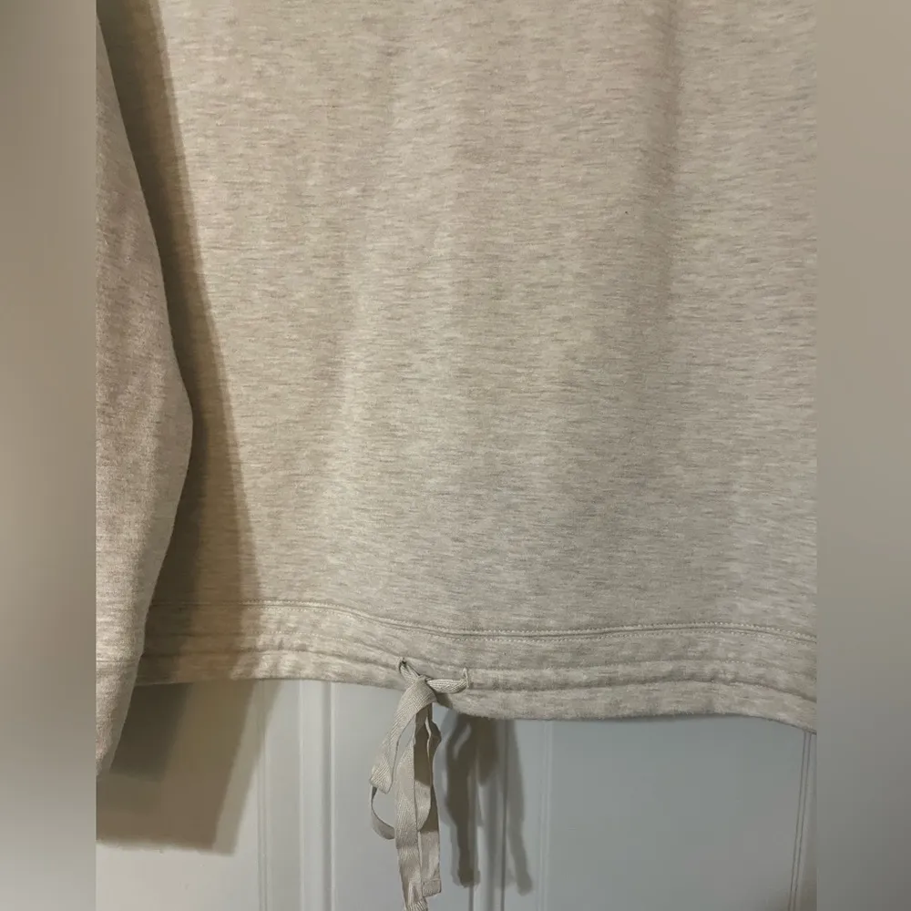 Haven Well Within Tie Waist Crew Neck Beige Size XL Soft Comfy Neutral Staple Tan - Image 4