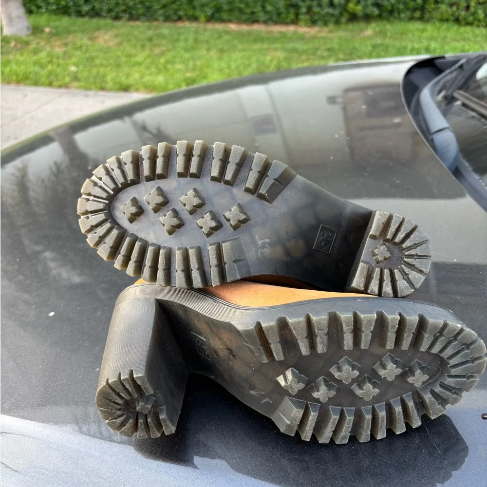 Dr Doc Martens Cordelia Brown Tan Heeled Heels court shoes size 8 - Image 8