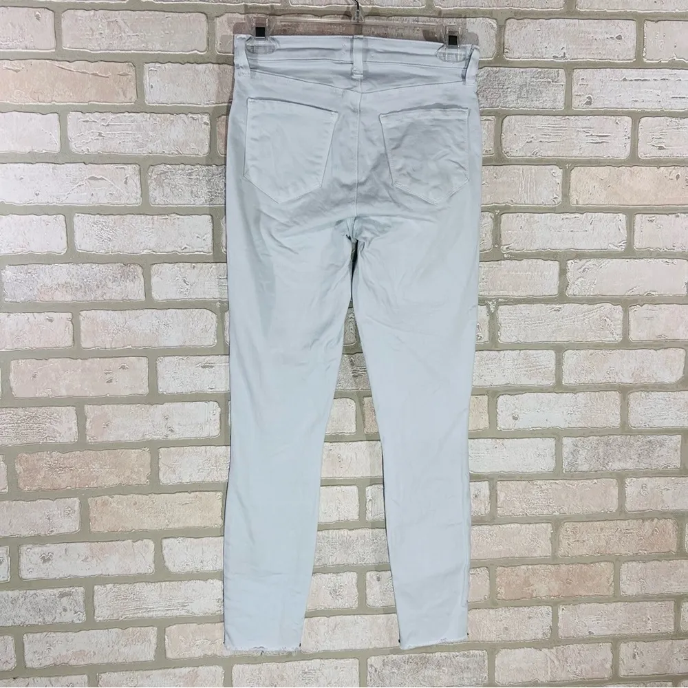L’agence Margot High Rise Skinny Raw Hem Jeans in Blue Pastel Size 25 - Image 10