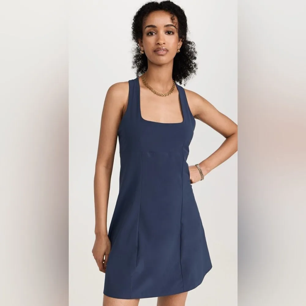 NEW Outdoor Voices Cross Back Exercise Dress in Navy Blue Size XL - Image 3