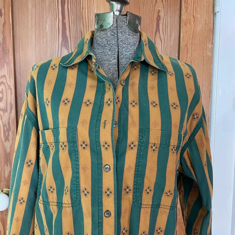 Vintage Jeanswear Jennifer Moore Western Cowboy Stripe Button Up - Image 3