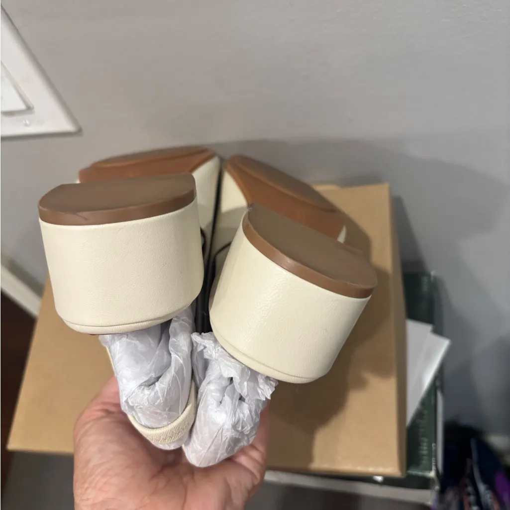 Gentle Souls New Women's Penny Sling Back Low Block Heeled Sandals - Image 6