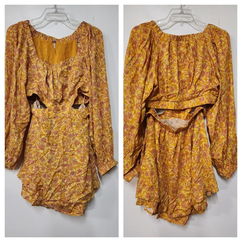 Free people, Jael Printed Mini Dress size M A36 - Image 3